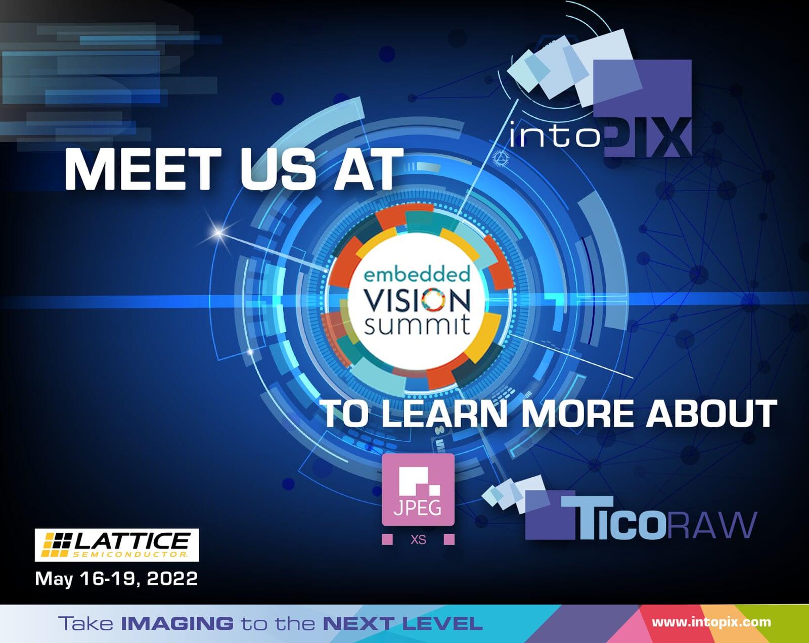 intoPIX 展示其輕巧的壓縮 IP 在萊迪思展位舉行的2022年嵌入式視覺峰會上